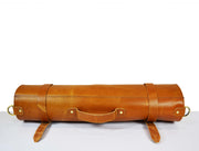 KRC Leather Chef Knife Roll Caramel Brown 8 Slot (KR-15)