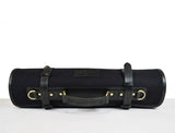 Palencia Leather Canvas Chef Knife Roll Black 14 Slot (KR-16)