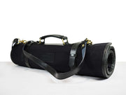 Palencia Leather Canvas Chef Knife Roll Black 14 Slot (KR-16)