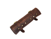 KRC Leather Chef Knife Roll Walnut 7 Slot (KR-20)