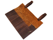 KRC Leather Chef Knife Roll Walnut 7 Slot (KR-20)