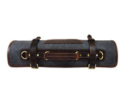 Malaga Leather Canvas Chef Knife Roll Grey 13 Slot (KR-28)