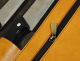 Valencia Leather Canvas Chef Knife Roll 8 Slot (KR-29)