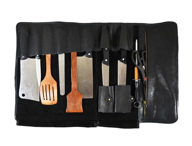 KRC Leather Chef Knife Roll 8 Slot (KR-30)