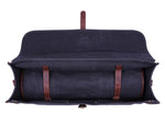 KRC Leather Canvas Chef Knife Roll + Leather Bag Combo 11 Slot (KR-40)