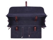 KRC Leather Canvas Chef Knife Roll + Leather Bag Combo 11 Slot (KR-40)