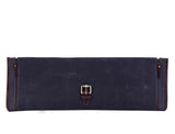 KRC Leather Canvas Chef Knife Roll + Leather Bag Combo 11 Slot (KR-40)