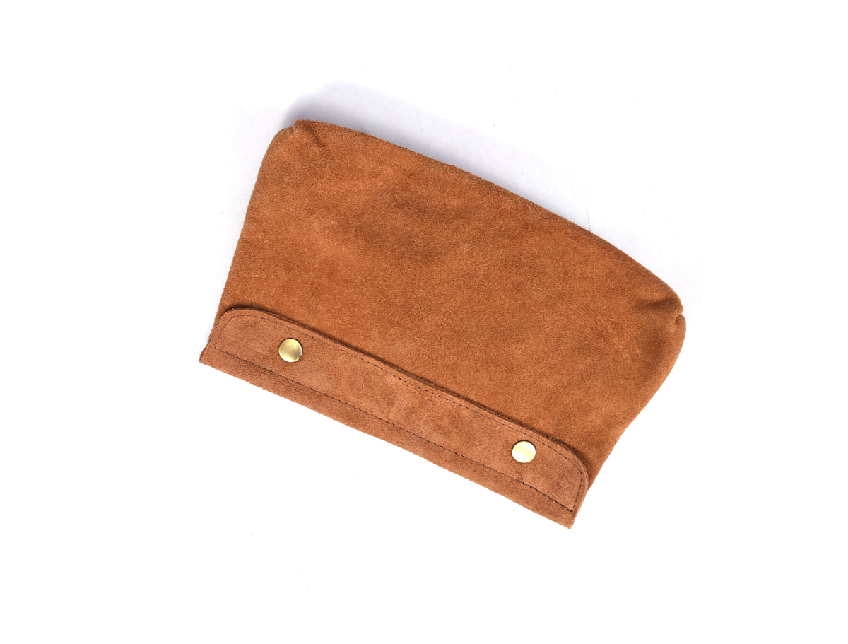 Torino Ranch Leather Chef Knife Roll Stress Brown 10 Slot (KR-53A)