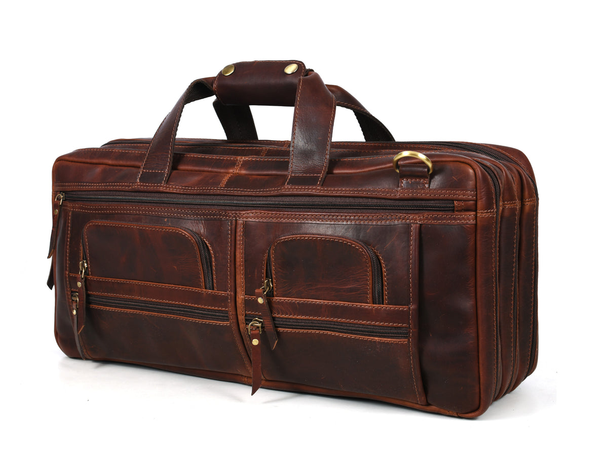 Salerno Leather Chef Knife Case Walnut (KR-61)