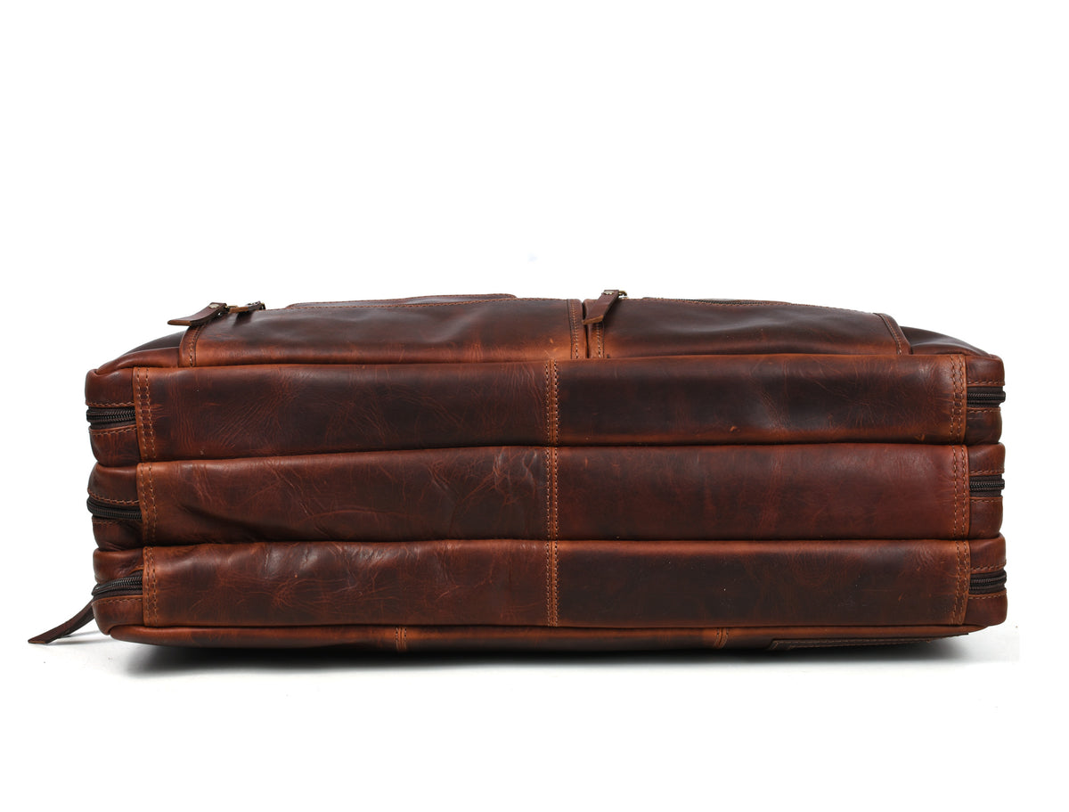 Salerno Leather Chef Knife Case Walnut (KR-61)