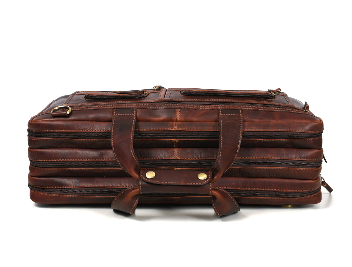Salerno Leather Chef Knife Case Walnut (KR-61)