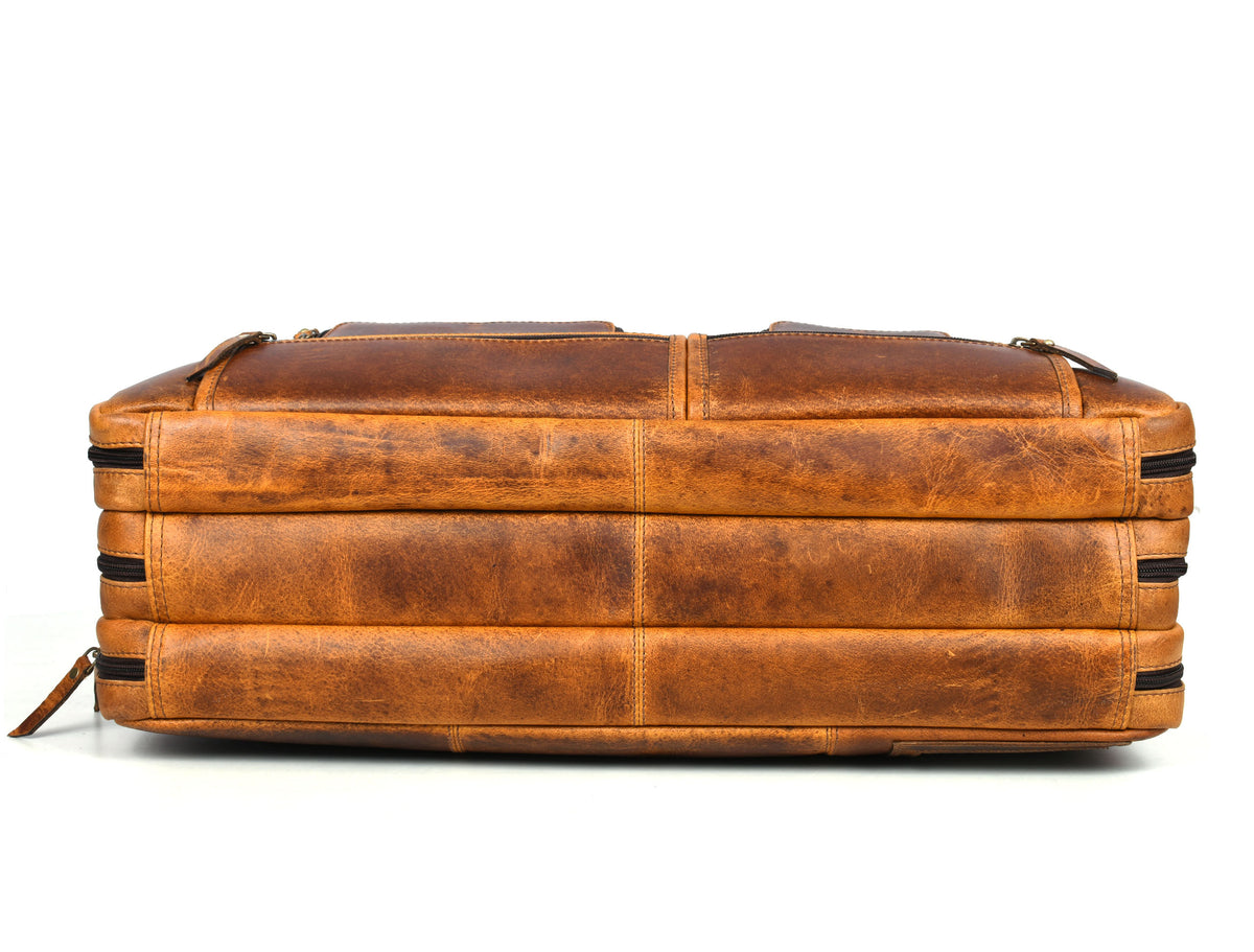 Salerno Leather Chef Knife Case Stress Brown (KR-61)
