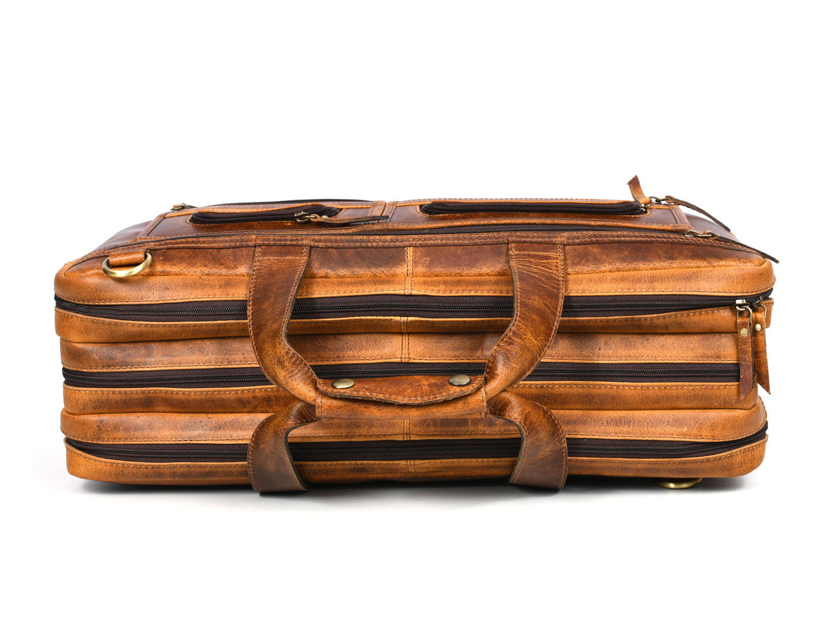 Salerno Leather Chef Knife Case Stress Brown (KR-61)