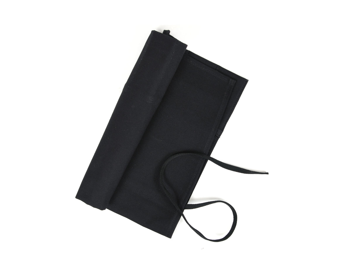 Chef's Twill Knife Roll Raven Black 7 Slot (KR-70)