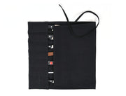 Chef's Twill Knife Roll Raven Black 7 Slot (KR-70)