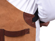 Pedro Leather Suede Apron Tawny Brown (AP-31)
