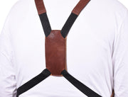 Pedro Leather Suede Apron Tawny Brown (AP-31)