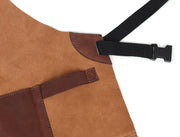 Pedro Leather Suede Apron Tawny Brown (AP-31)