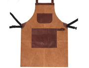 Pedro Leather Suede Apron Tawny Brown (AP-31)